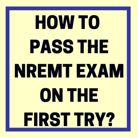 is nremt test hard|how to pass nremt exam.